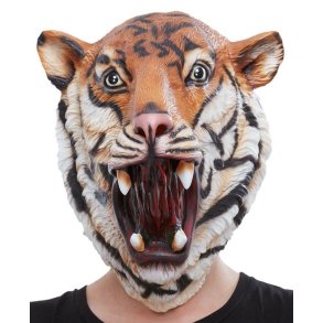 Tiger latex maske