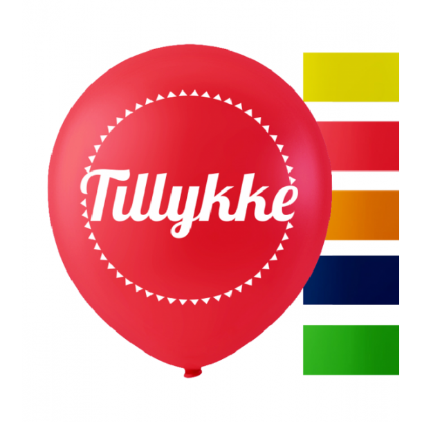 Farvede tillykke balloner 