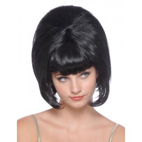 Sort 60er paryk