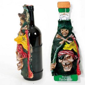 Uhyggelig flaskedekoration