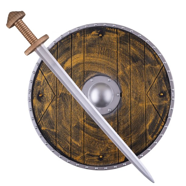 Viking skjold med sv�rd