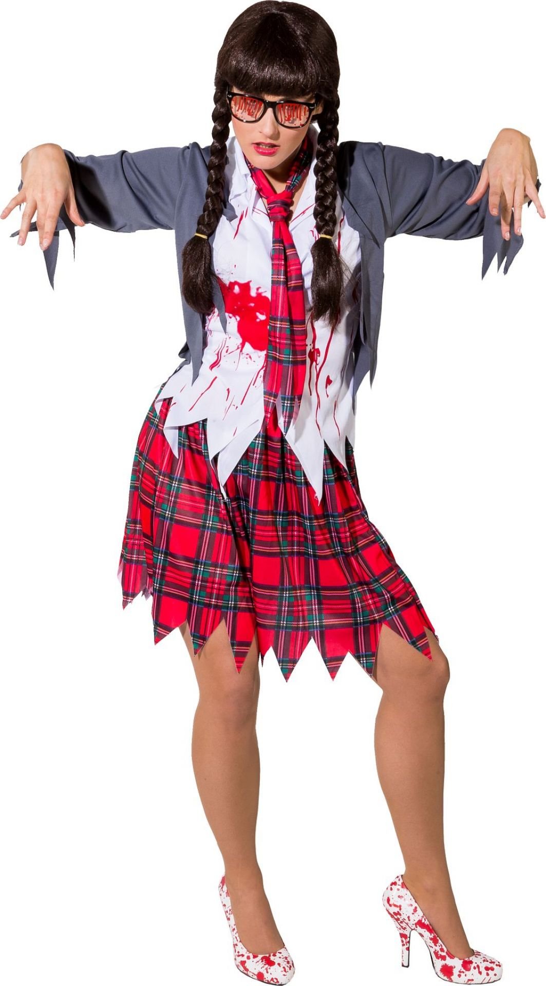 Zombie School girl kostume Når uniformen skal være scary.