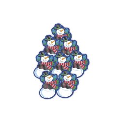 Glad snemand dekorationer