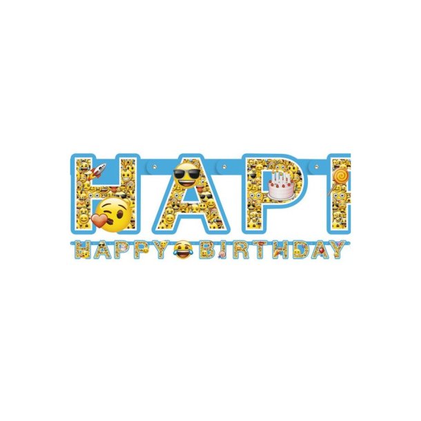 Emoji Birthday banner