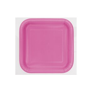 Hot pink frokost tallerkner