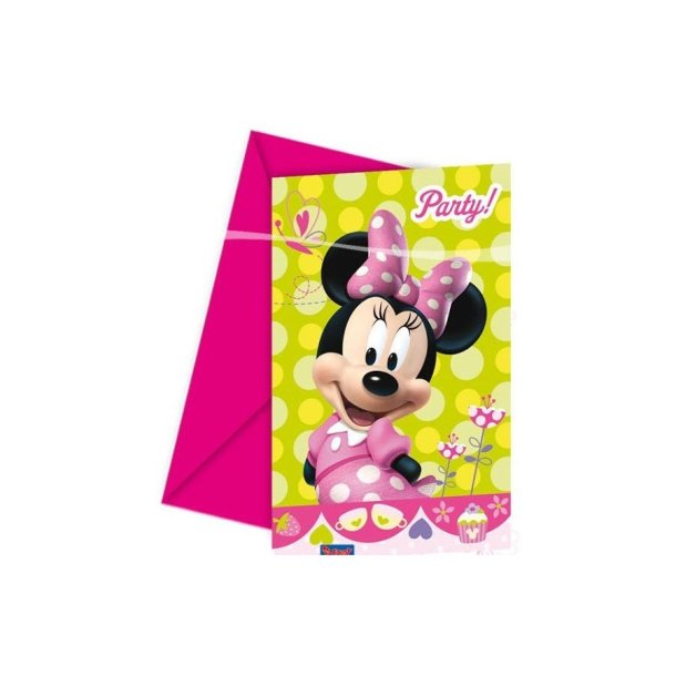 Minnie Mouse invitationer