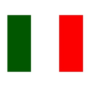 Italiensk flag klisterm�rke