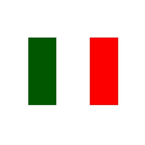 Italiensk flag klisterm�rke