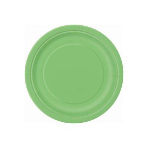 Gr�nne runde paptallerkner