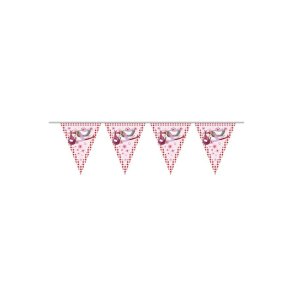 Pink storke flag guirlande