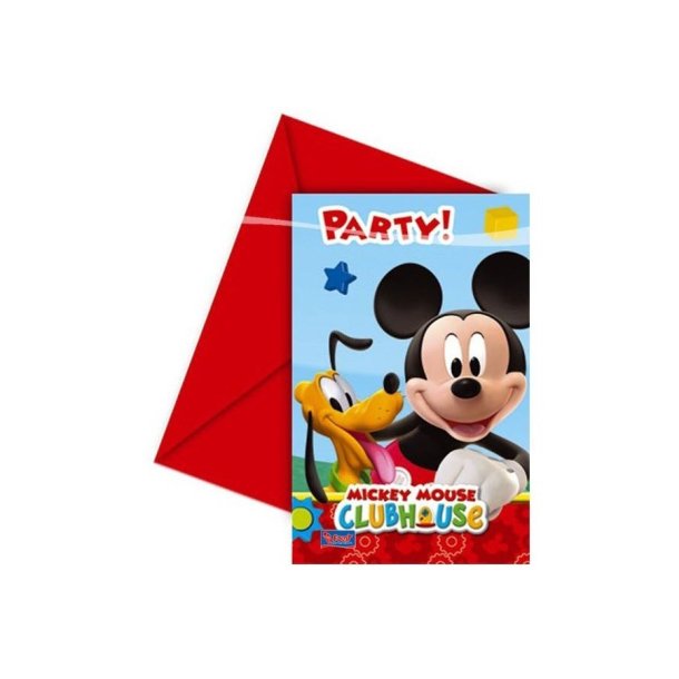 Mickey Mouse invitationer