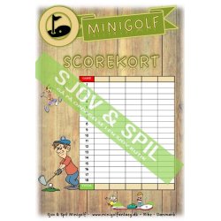 Skriveblokke A4 til minigolf