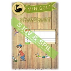 Skriveblokke A4 til minigolf