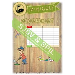 Skriveblokke A4 til minigolf