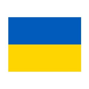 Ukrainsk flag klisterm�rke
