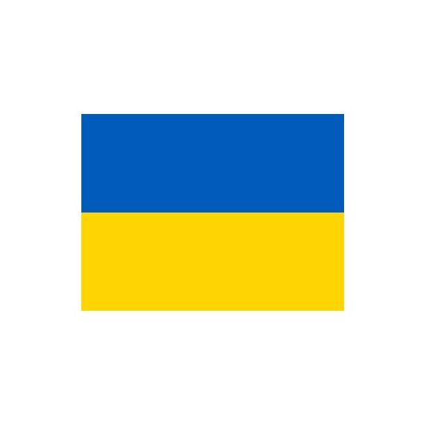 Ukrainsk flag klisterm�rke