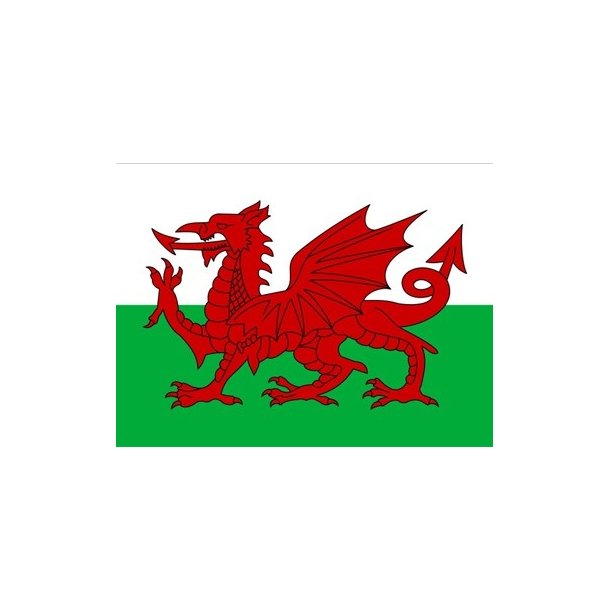 Walisisk flag klisterm�rke