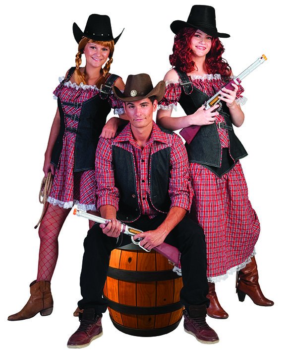 Delegeret fællesskab Tangle Cowboy kostumer til voksne - Kvalitets western udklædning.